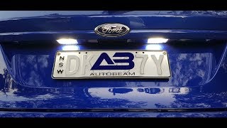Autobeam Rear Number Plate Light Upgrade Mk7 Fiesta ST