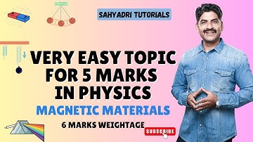 IMPORTANT QUESTIONS Of PHYSICS MAGENTIC MATERIALS HSC BOARD 2025 | Sahyadri Tutorials | Mahesh Sir |