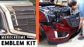 2017-2023 Cadillac XT5 Front Bumper Cover Removal (upgrade to Monochrome Emblems kit 84675901)