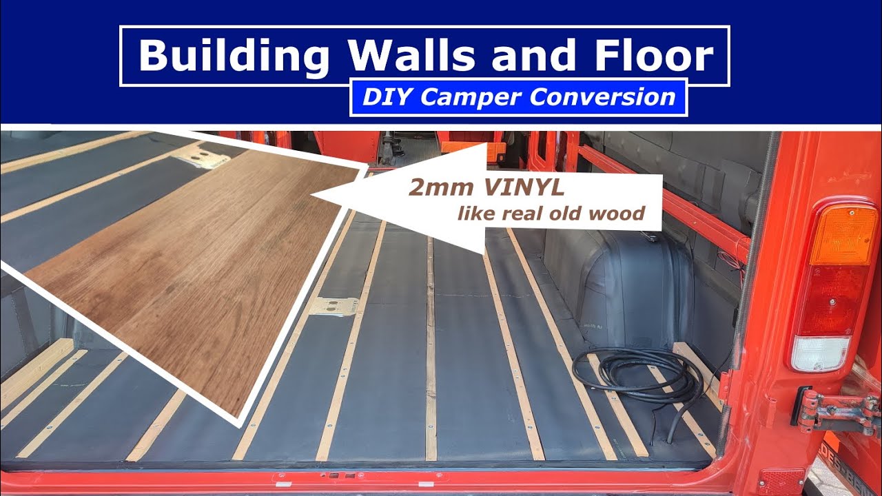 Переделка фургона: самостоятельная установка стен и пола / подрамника, утеплителя, винилового пол...