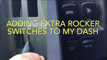 ADDED EXTRA ROCKER SWITCHES TO RZR I CUT OUT 4 HOLES ON LEFT SIDE OF STEERING COLUMN W/ GLAMIS INFO