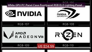 White GPU PC Panel Case Frontpanel RGB ELD Lighting Panel AUR... — Amazing Value 2026 | Must Have!