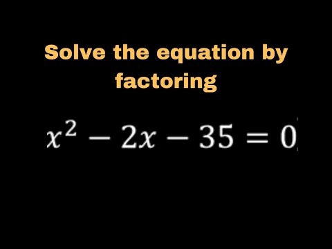 Learn how to solve a quadratic equation by factoring in Algebra -- Very Quick and Simple!