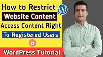How to Restrict WordPress Site Access only Logged in User | Restrict WordPress content access