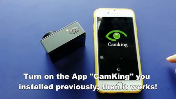 How to connect Campark X20 action camera with smart phone via WiFi