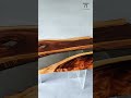UTT Live-Edge Walnut Black Transparent Resin Table #epoxytable #HomeDecor #InteriorDesign