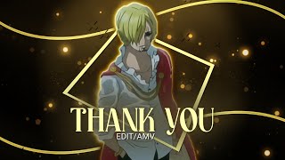 Sanji - Thank You - Sad Amvedit 4K Remake