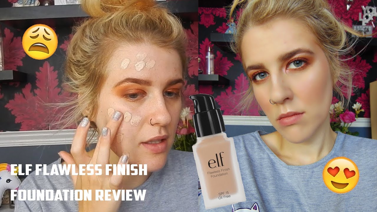 Let's Talk | Testing Out Elf Flawless Finish Foundation (Review & First Impression) - YouTube