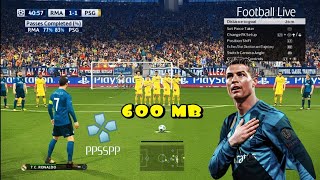 PES 2018 PPSSPP Android Full Peter Drury Last Transfer & New Kits Real Face Camera PS5