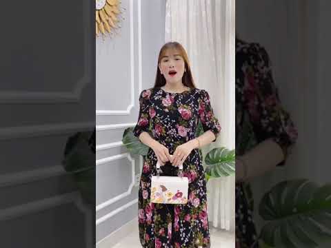 Video VÁY HOA TRUNG NIÊN MÃ DV061. VÁY XINH TRUNG NIÊN. THỜI... - youtube