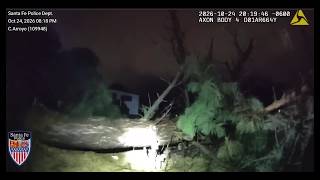 RAW VIDEO: Police arrive after possible tornado hits Santa Fe