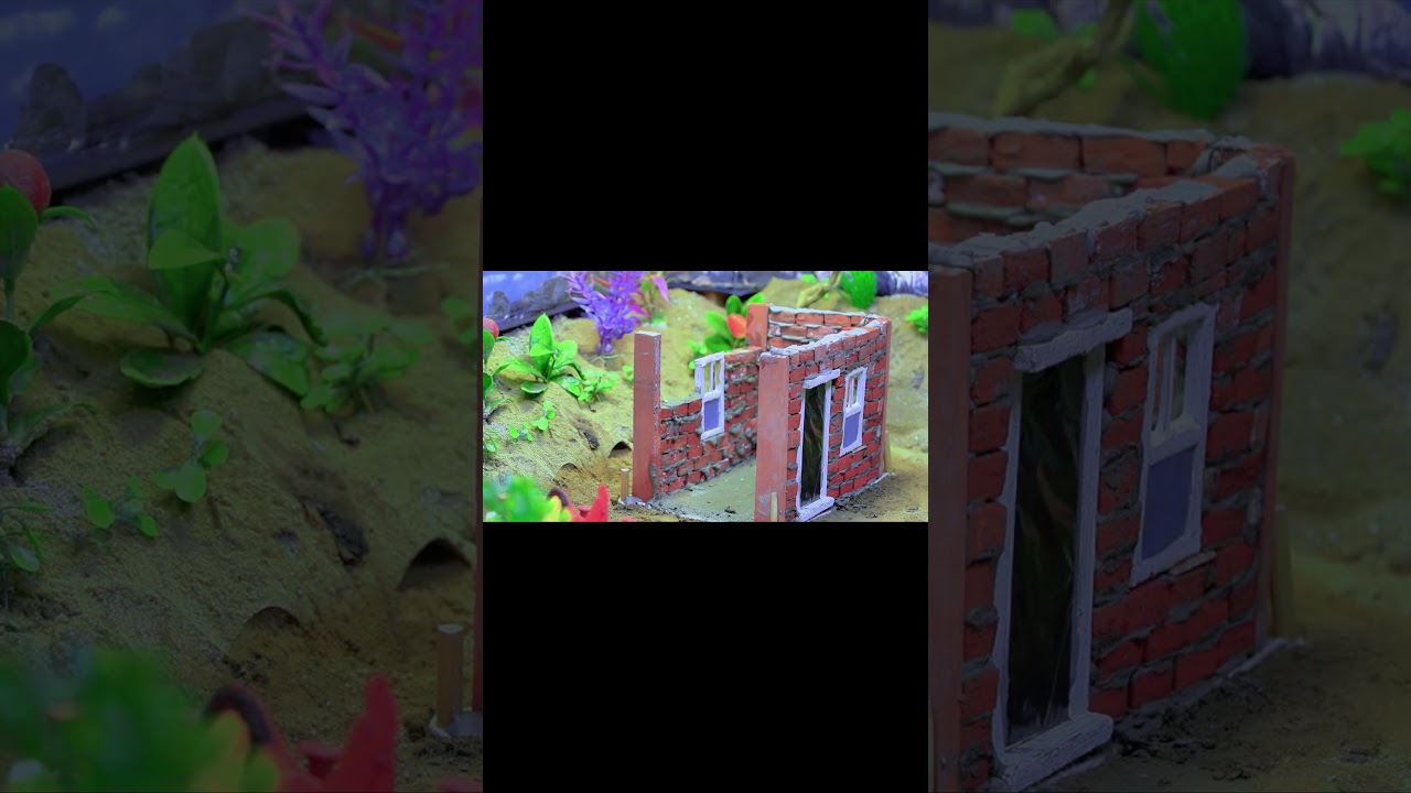 A Thief Destroyed the House, So He Built a Fireproof Mini Home|Mini  Construction 