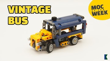 How to build: LEGO® Technic Vintage Bus I | MOC by LittleThomas | Stop Motion | 42147 Alternate