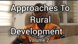 Approaches to Rural development. volume 2 urban and rigional planning videos city planning