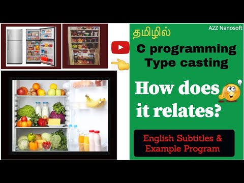 Typecasting in C programming. Best lockdown online course with free certificate in Tamil{Subtitles}