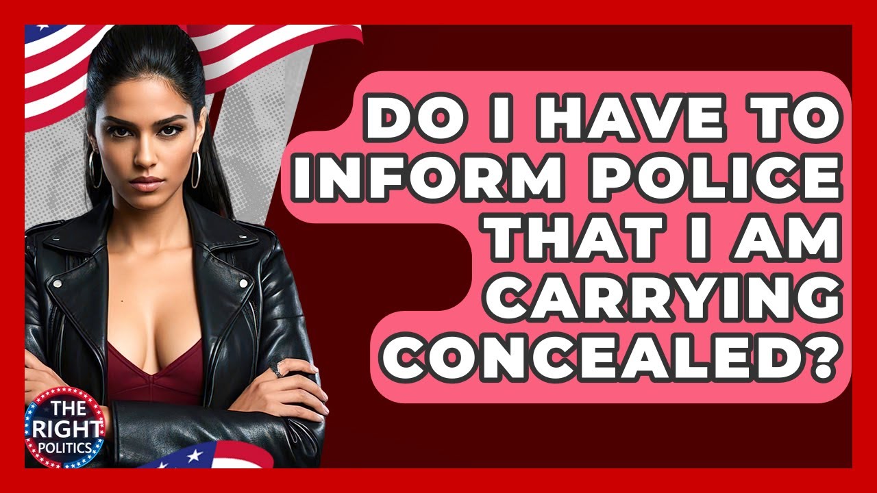 Do I Have To Inform Police That I Am Carrying Concealed? - The Right Politics