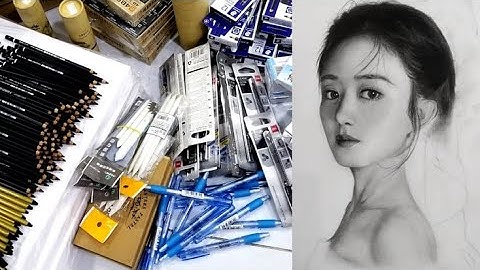 Học vẽ chân dung / đồ vẽ chân dung / họa cụ vẽ căn bản cần thiết / htart