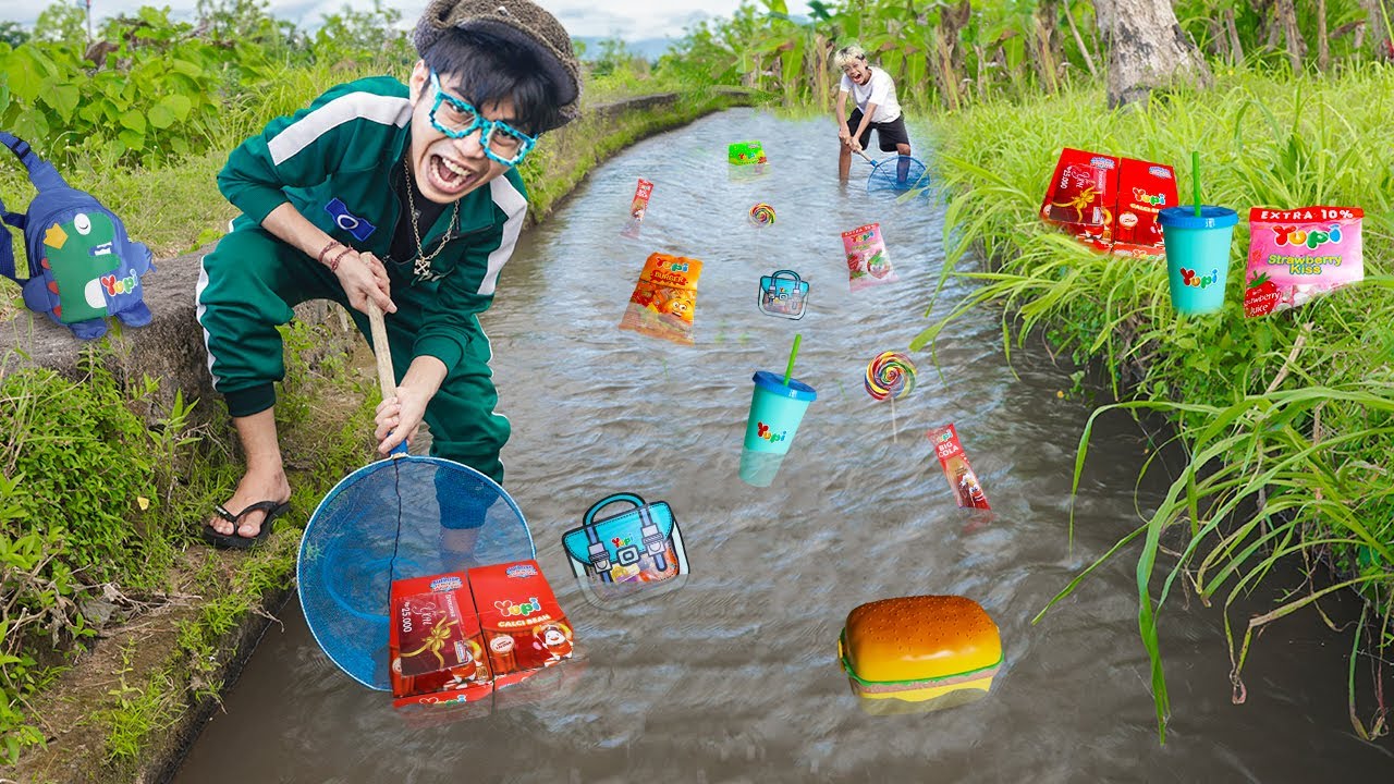 Мы ищем редкий GUMBO YUPI в ирригационном канале!!! Плачущий Bocil Kejer получает TlPU!!!