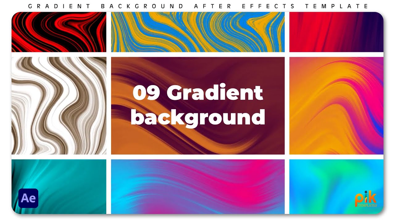 Gradient Background for After Effects | Free Download | Pik Templates