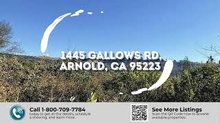 1445 Gallows, Arnold, CA | Stunning View Lot in Arnold