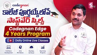 Details Upskill While Pursuing B.Tech & Degree.. Codegnan Edge 4 Years Program | Daily Online Live Classes News
