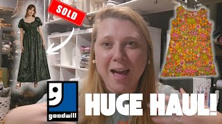 WOAH! You havent seen me in awhile! Big clothing Goodwill haul for reselling