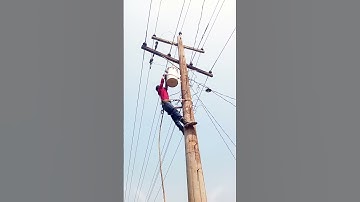 Transformer wiring work #transformers #lineman #wiring