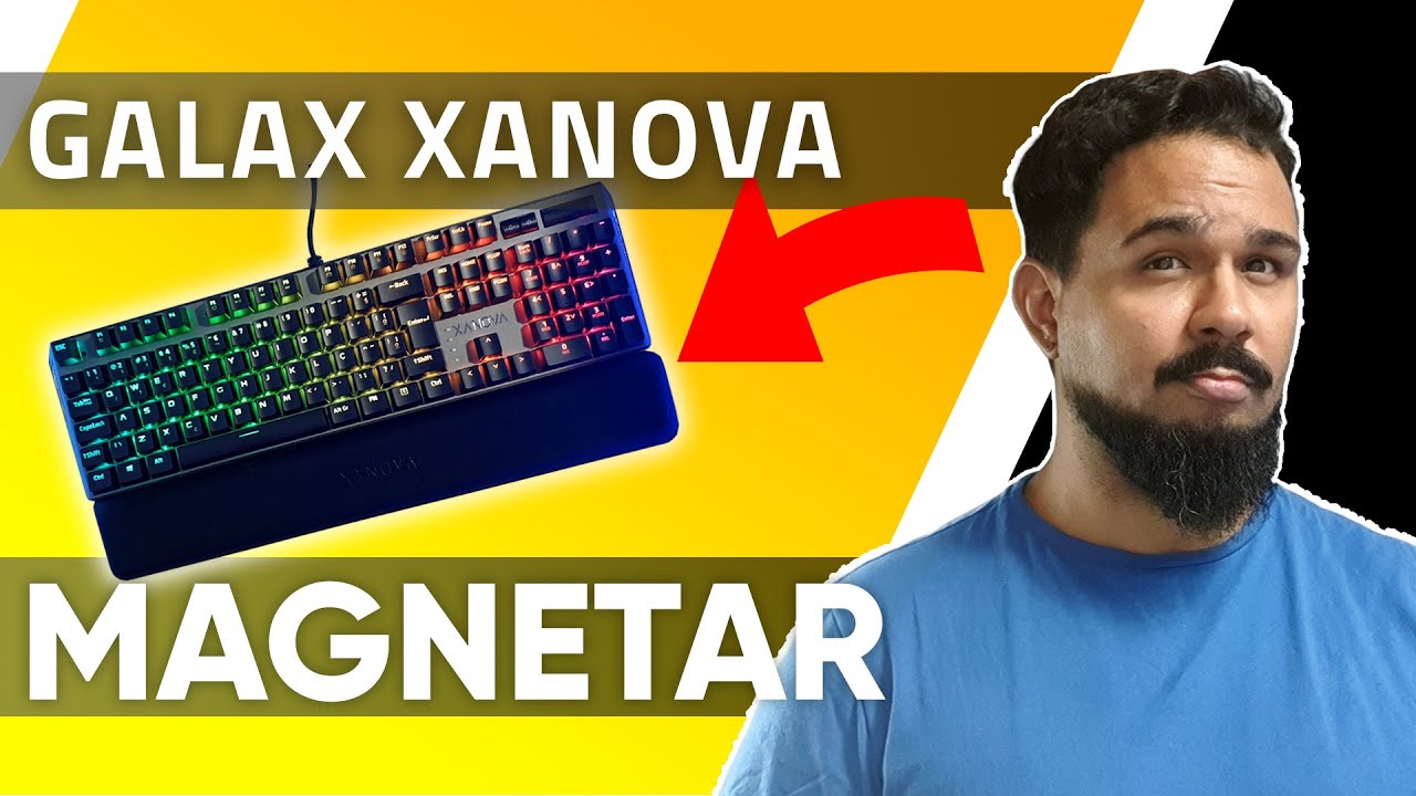 EU USEI - TECLADO MECANICO GALAX XANOVA MAGNETAR RGB - Switch cherry custo beneficio - Review