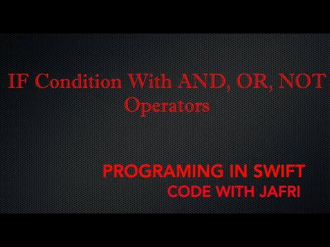 05 If Condition with Operators in swift Programming Language