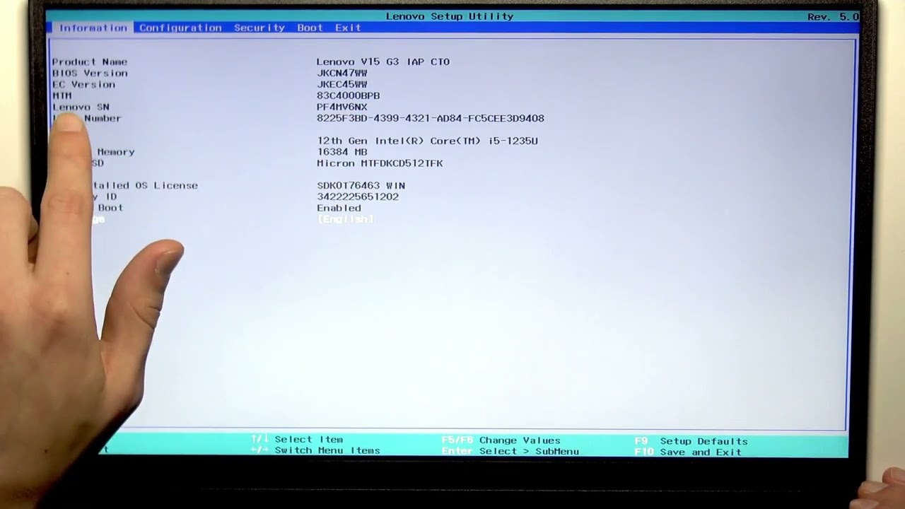 LENOVO V15：UUID番号の確認方法 - YouTube