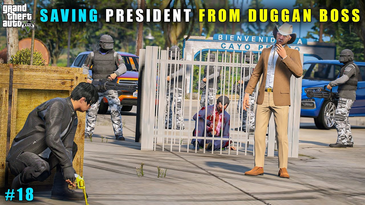 GTA 5 : FINALLY GOING CAYO PARICO TO SAVE PRESIDENT || GAMEPLAY #18