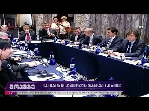 საერთაშორისო პარტნიორების გზავნილები ოპოზიციას