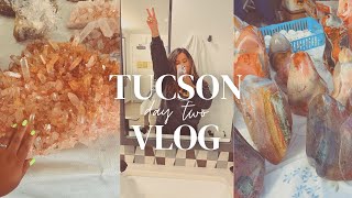 TUCSON GEM SHOW VLOG 2022 DAY 2 | PUEBLO GEM SHOW & 22ND STREET SHOW! CRYSTAL SHOP WITH ME!