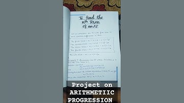 #project on arithmetic progression (AP) #class 10 #plzsupport