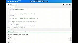 Tutorial belajar python,python penjumlahan list/array