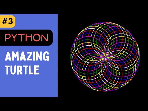 Awesome Design with Python Turtle | python turtle graphics tutorial #3 | @apnadepartment