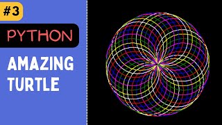 Awesome Design with Python Turtle | python turtle graphics tutorial #3 | @apnadepartment