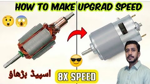 How to upgrade DC motor to 8x speed | 775 dc motor ki speed kaise badhaye | sikandar experiment