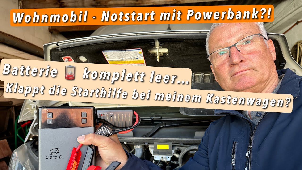 Notstarthilfe mittels Powerbank - Funktioniert das am Wohnmobil? 