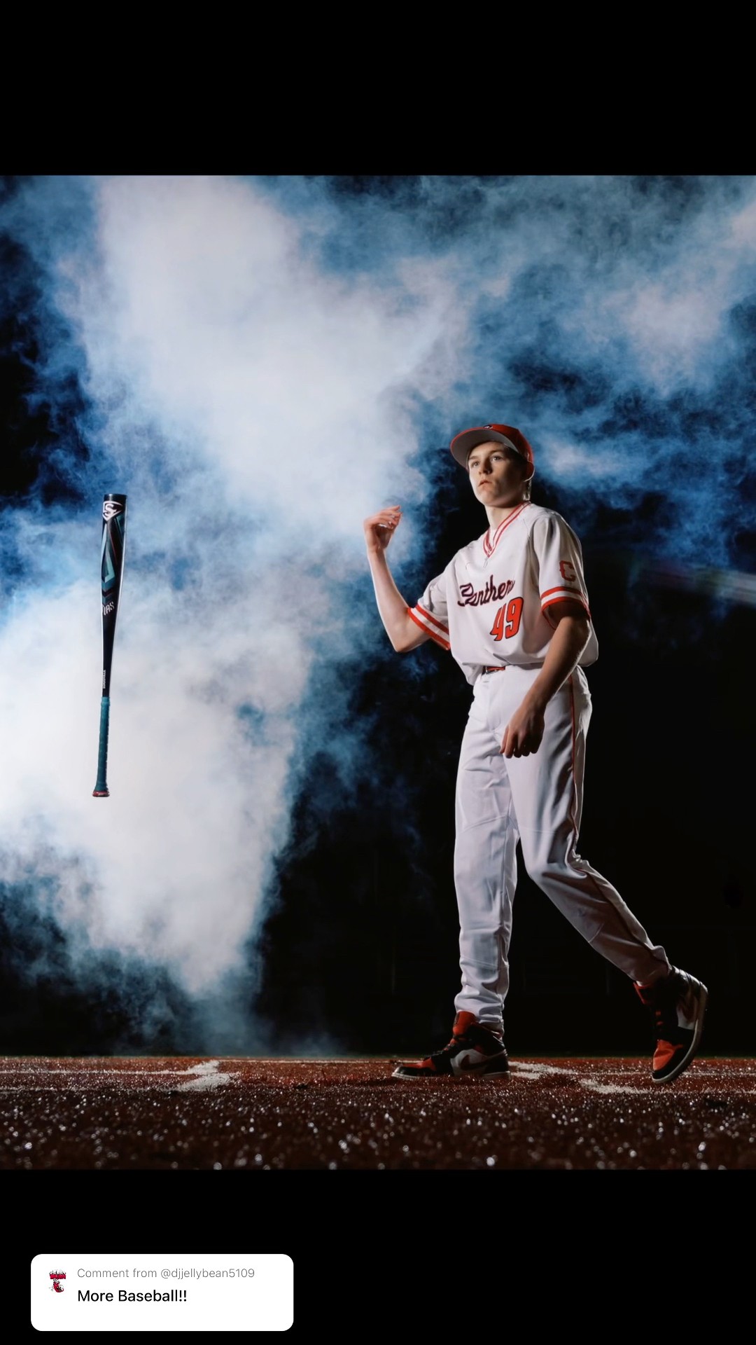 Baseball photoshoot season is upon us! #baseball #photographer #offcameraflash