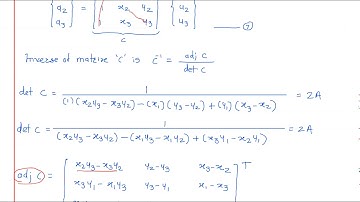 Shape Function of CST in Global Co ordinate System