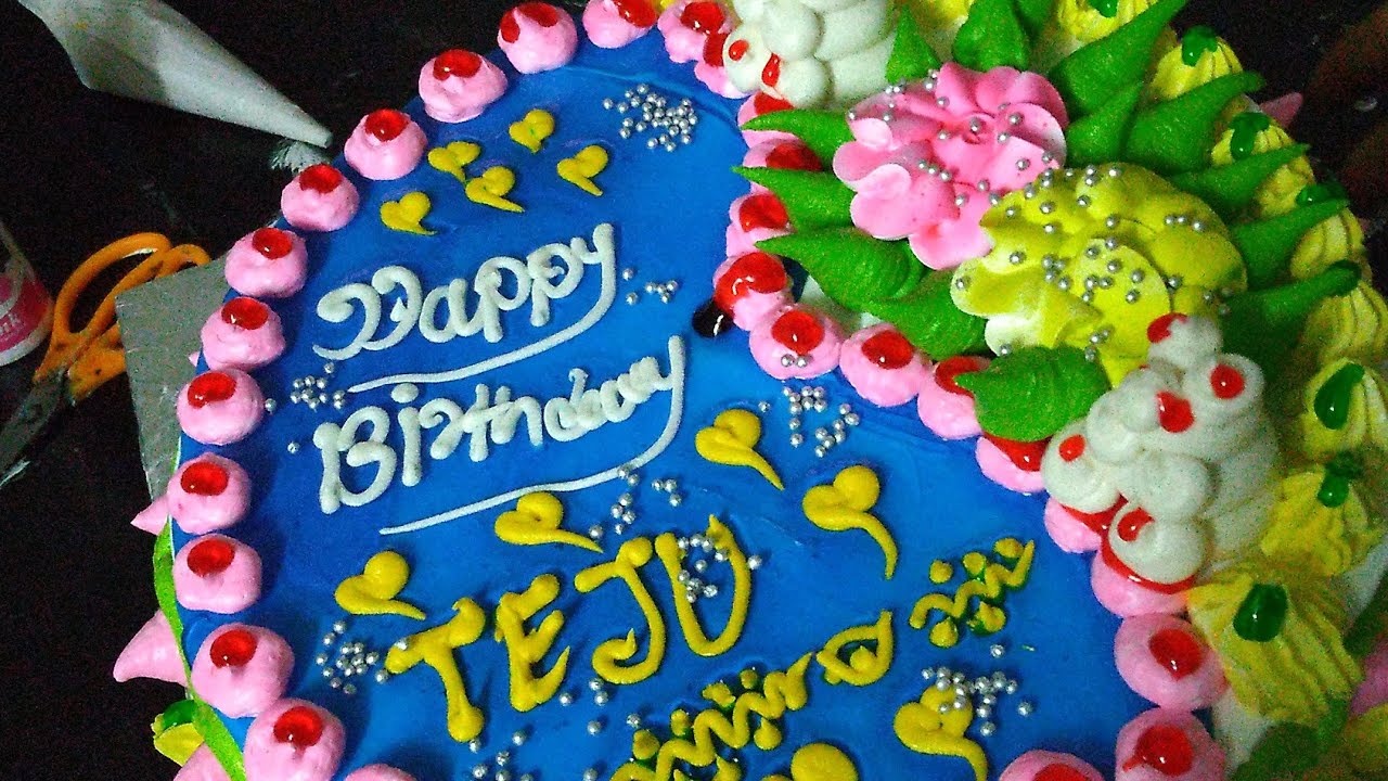 butter Scotch flavour cake pesti cake design birthday cake YouTube