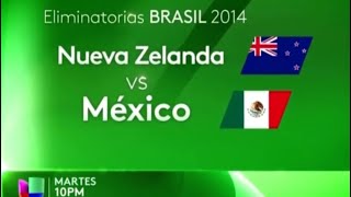 Eliminatorias Brazil 2014: ￼New Zealand vs Mexico Promo on Univision - November 2013