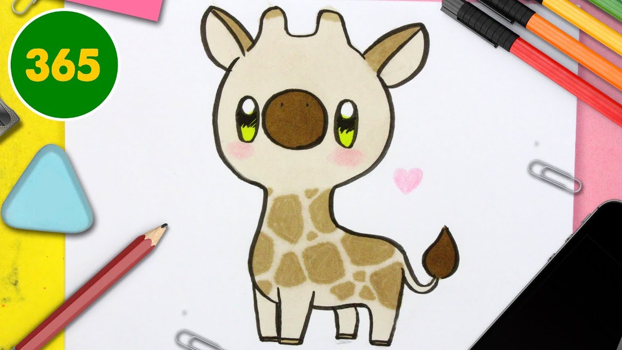 Idées Pour Dessin Kawaii Girafe Facile - Random Spirit