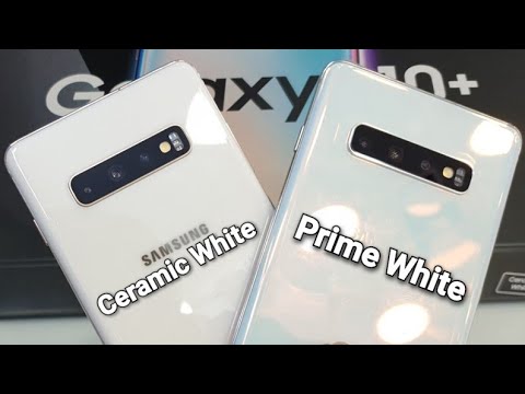 Samsung Galaxy S10 Plus Prism White Vs Ceramic White Comparison