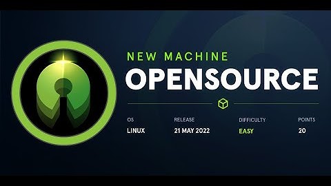 HackTheBox Opensource Writeup part one