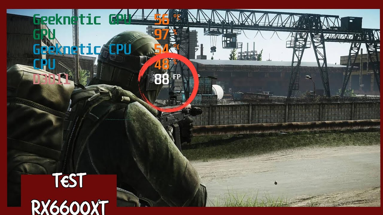 RX 6600XT en SCAPE FROM TARKOV | HIGH and FSR 2.2 off/on | 1080p