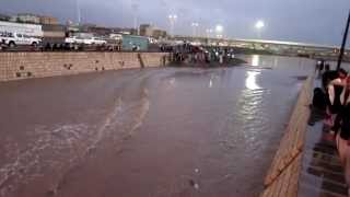 أمطار غزيرة مع البرَد وسيول كثيفة في صنعاء Heavy rain & hail in Sana'a