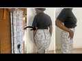 How to cut and sew a pencil skirt with butt contour