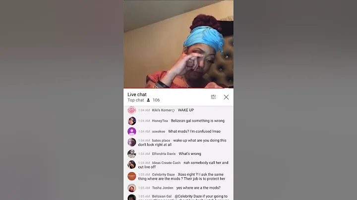 Shanita Postell H!GH on live nodding off with twee...